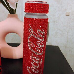 Blinged out water bottle Coca-Cola
